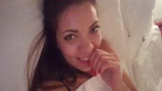 brunette stepsister records herself in her bed jija sali nude video